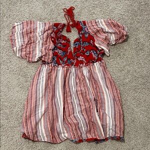 Free people Striped Boho mini Dress